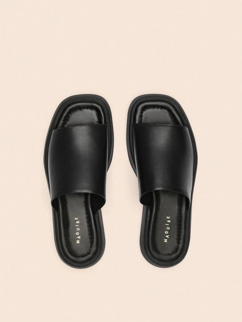 Maguire | Women's Bara Black Sandal Slide Sandal