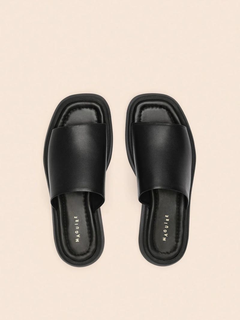 Maguire | Women's Bara Black Sandal Slide Sandal - Click Image to Close