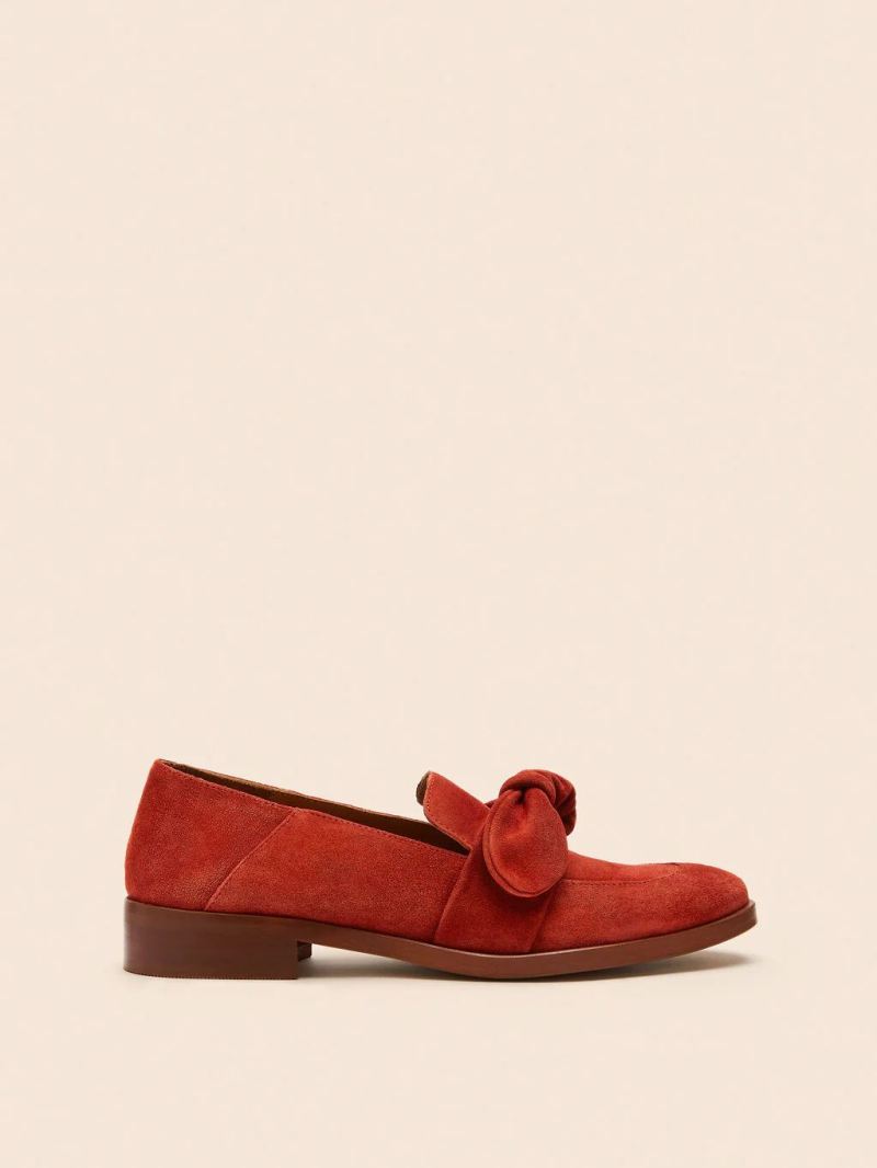 Maguire | Women's Valencia Rust Loafer Bow Loafer