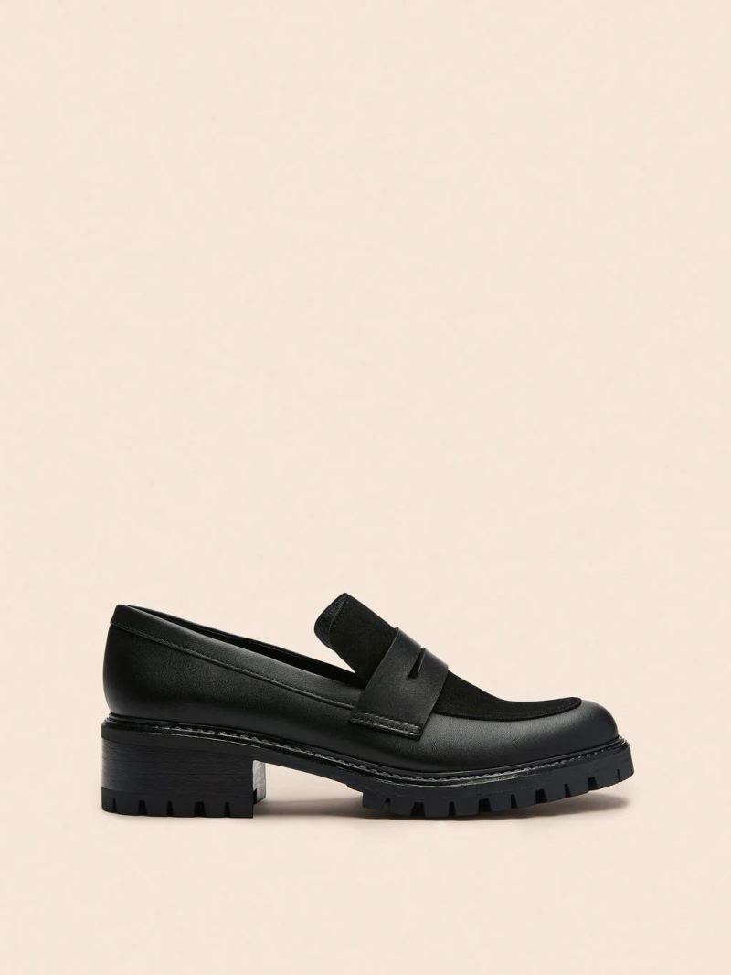 Maguire | Women's Sintra Black Loafer Chunky Loafer