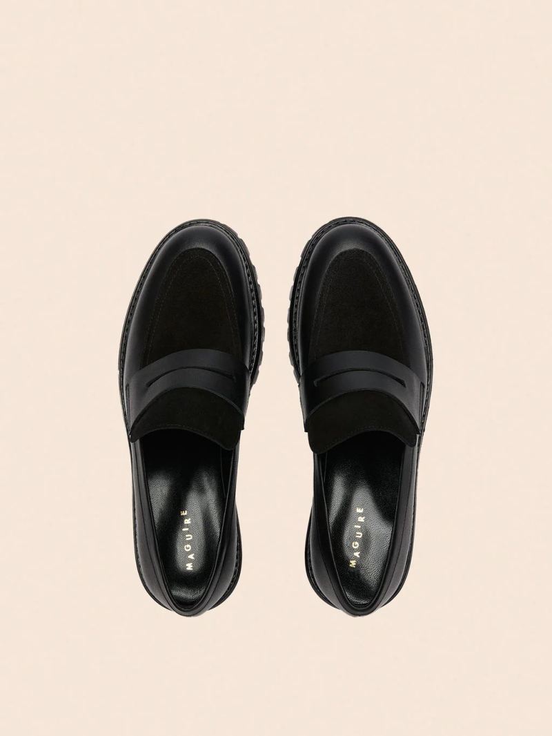 Maguire | Women's Sintra Black Loafer Chunky Loafer