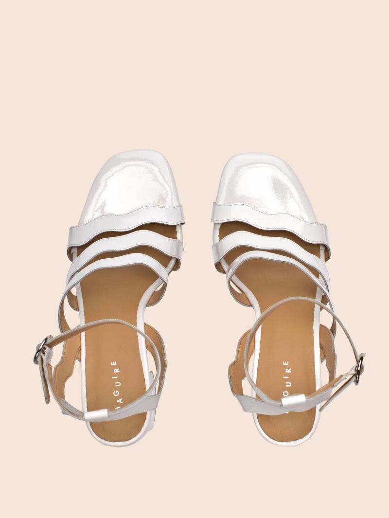 Maguire | Women's Rimini White Patent Heel Last Units