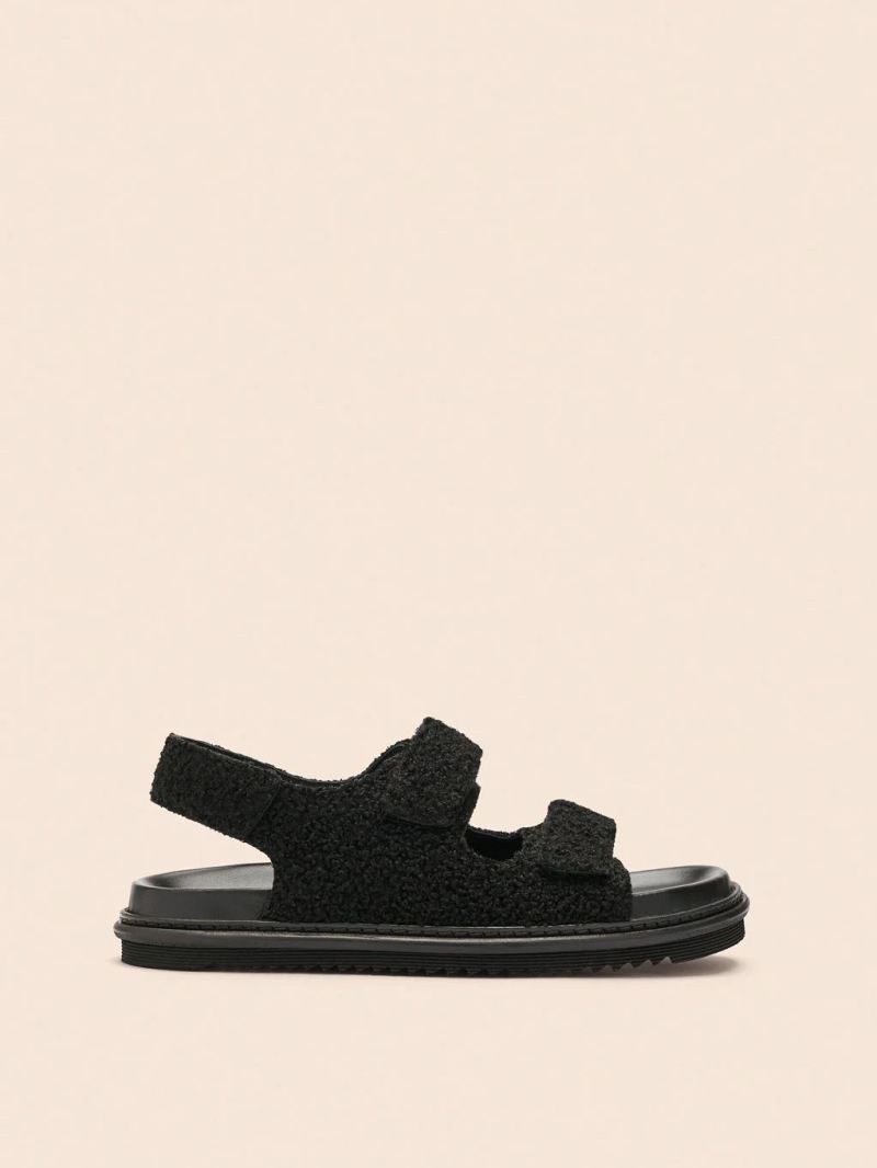 Maguire | Women's Tavira Black Teddy Sandal Last Units