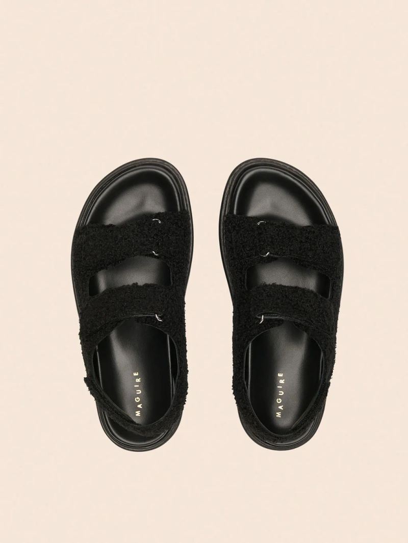 Maguire | Women's Tavira Black Teddy Sandal Last Units