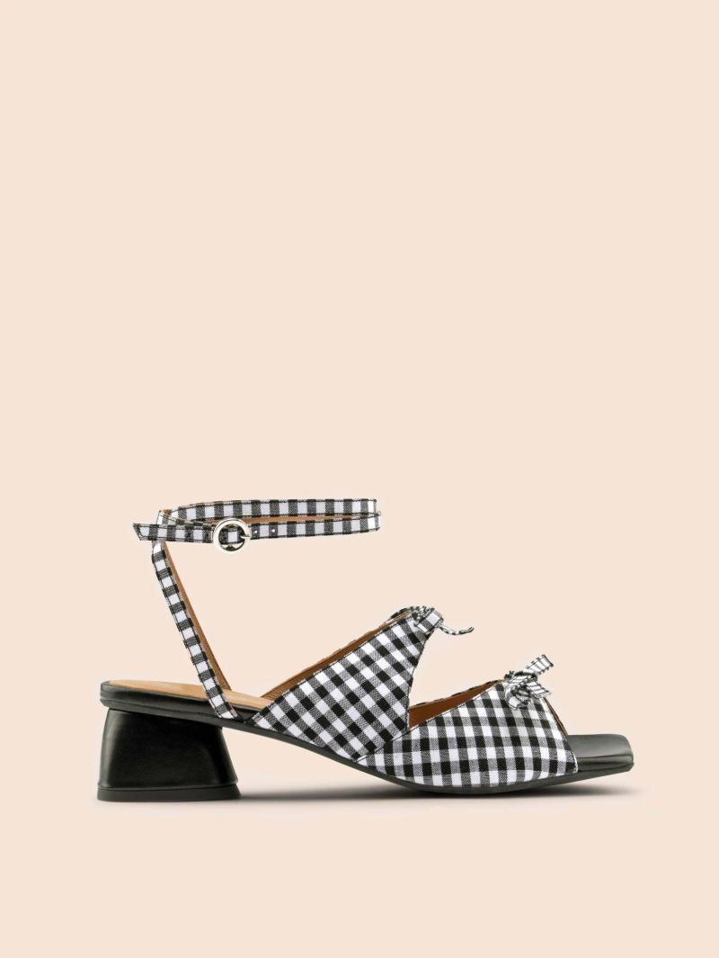 Maguire | Women's Mira Black Gingham Heel Last Units