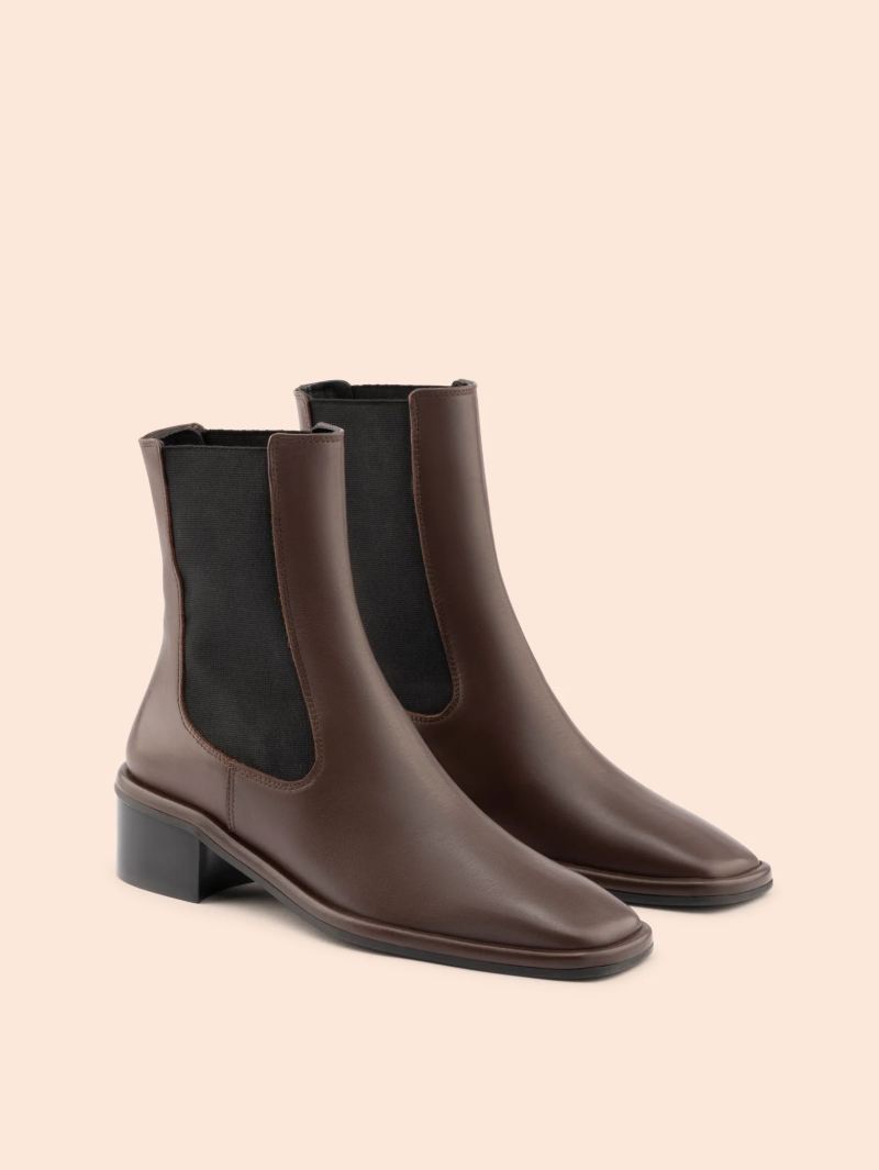 Maguire | Women's Morella Brown Boot Heeled Chelsea Boot