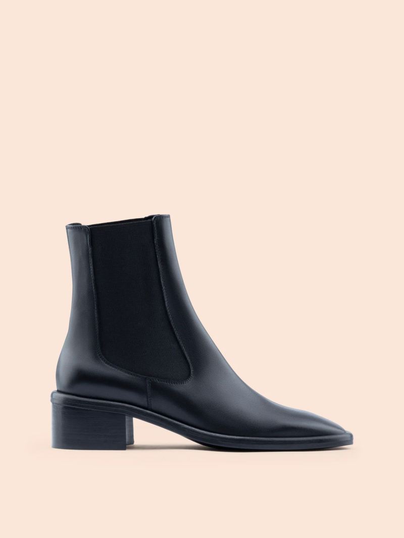 Maguire | Women's Morella Black Boot Heeled Chelsea Boot