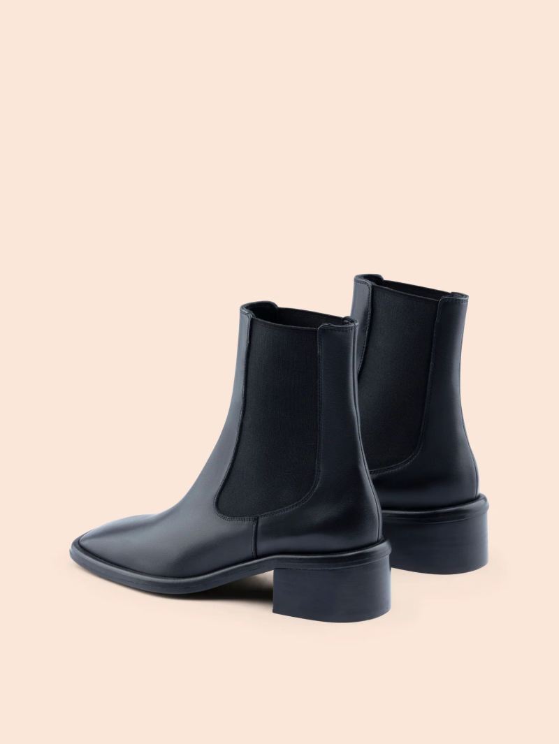 Maguire | Women's Morella Black Boot Heeled Chelsea Boot