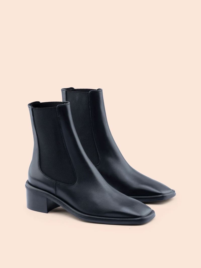 Maguire | Women's Morella Black Boot Heeled Chelsea Boot