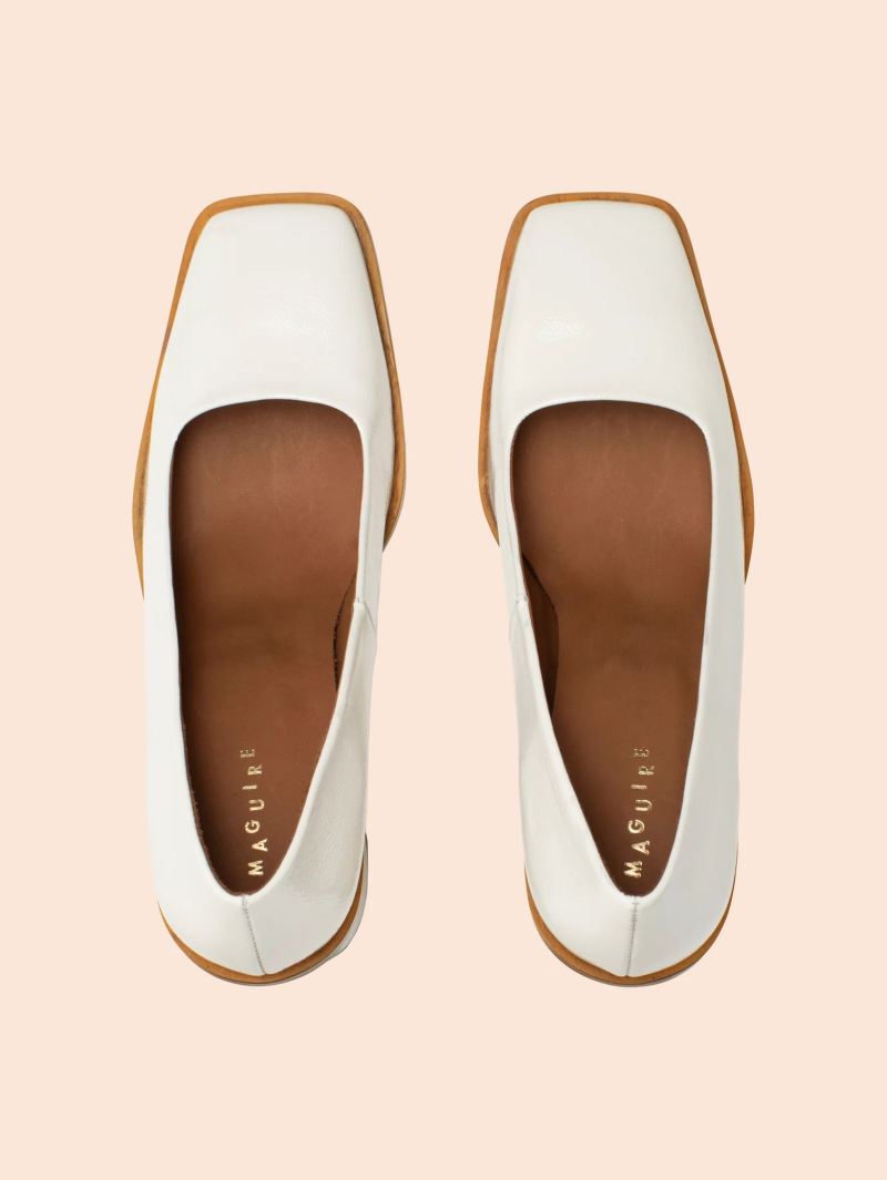 Maguire | Women's Lugo Cream Pump Heeled Pump