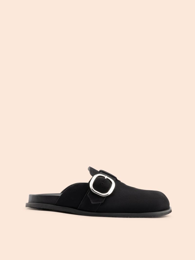 Maguire | Women's Gaia Black Clog Buckle Clog