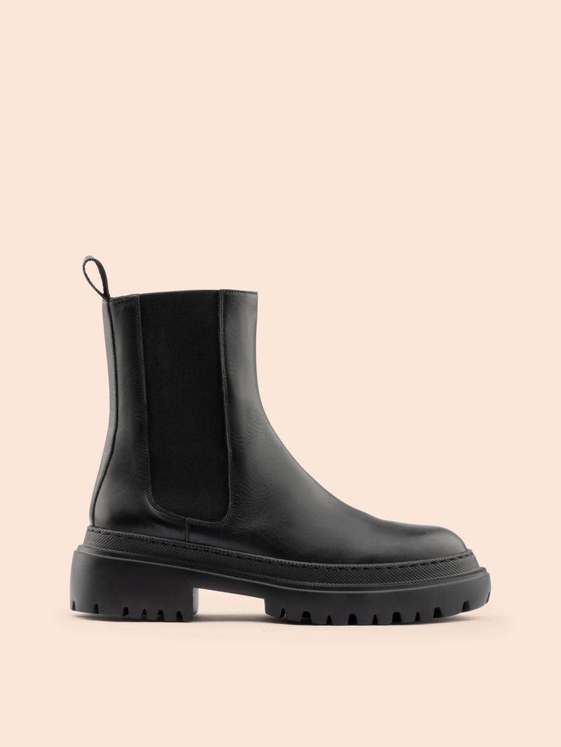 Maguire | Women's Corticella Black Leather Boot Chelsea Boot