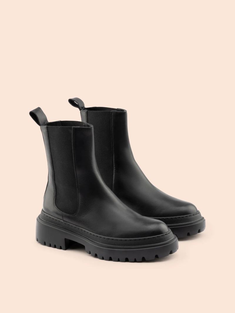 Maguire | Women's Corticella Black Leather Boot Chelsea Boot