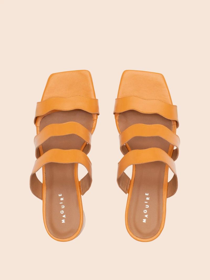 Maguire | Women's Riva Peach Heel Last Units