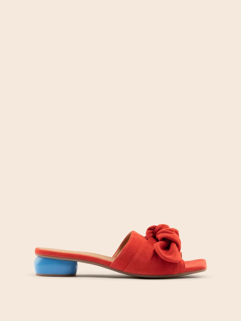 Maguire | Women's Modena Tangerine Sandal Heeled Mule - Click Image to Close