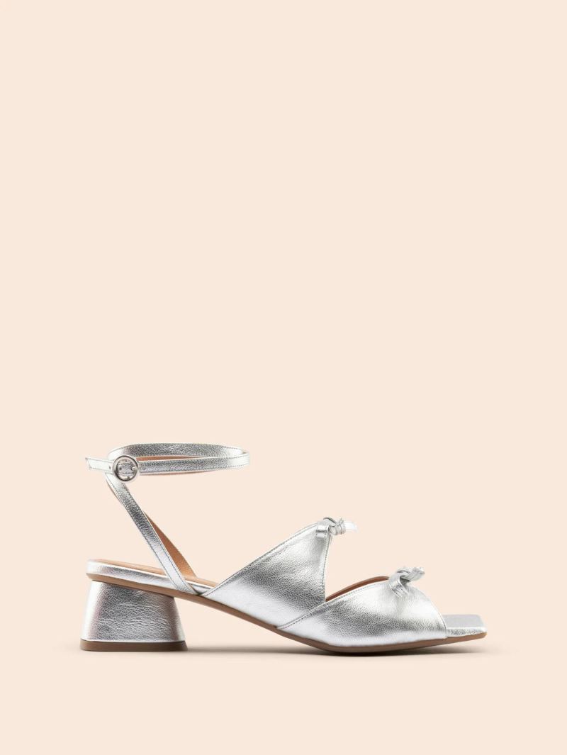 Maguire | Women's Mira Silver Heel Heeled Sandal