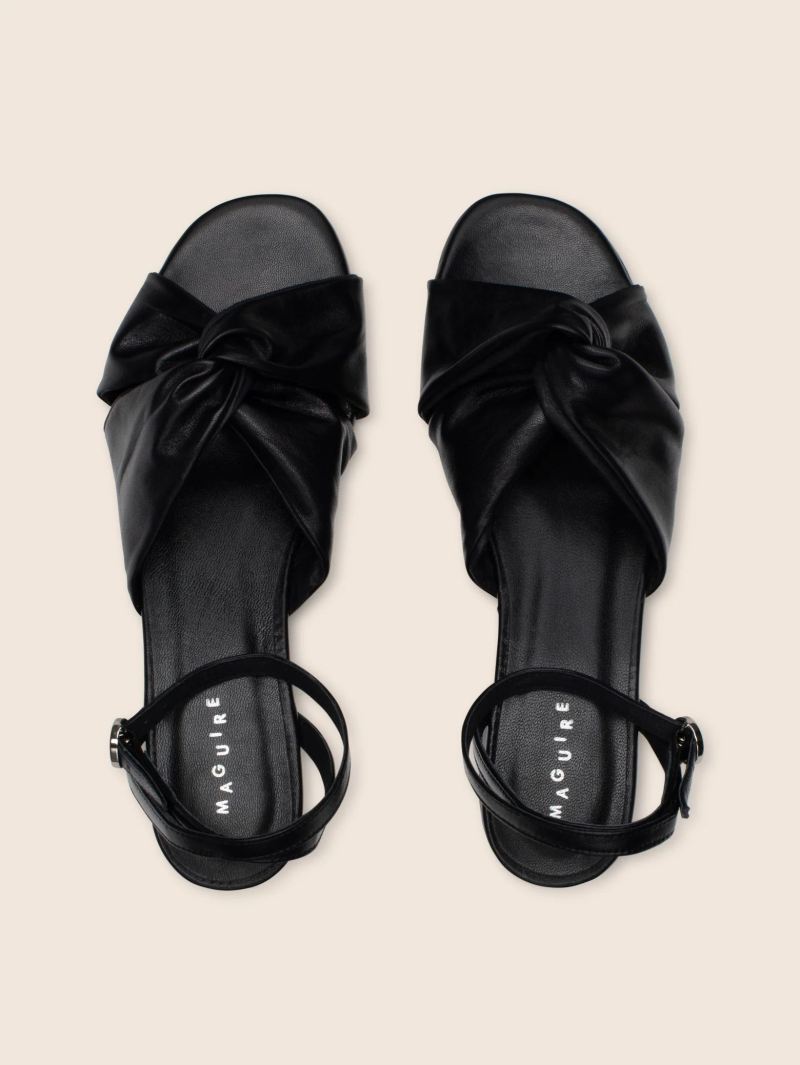Maguire | Women's Mataro Black Sandal Heeled Sandal