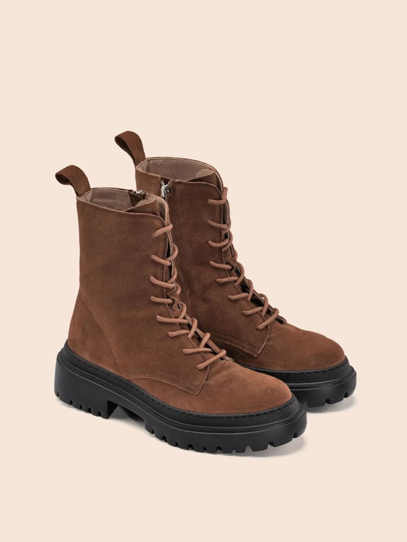 Maguire | Women's Belluno Dark Tan Boot Combat Boot