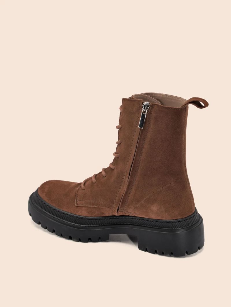 Maguire | Women's Belluno Dark Tan Boot Combat Boot