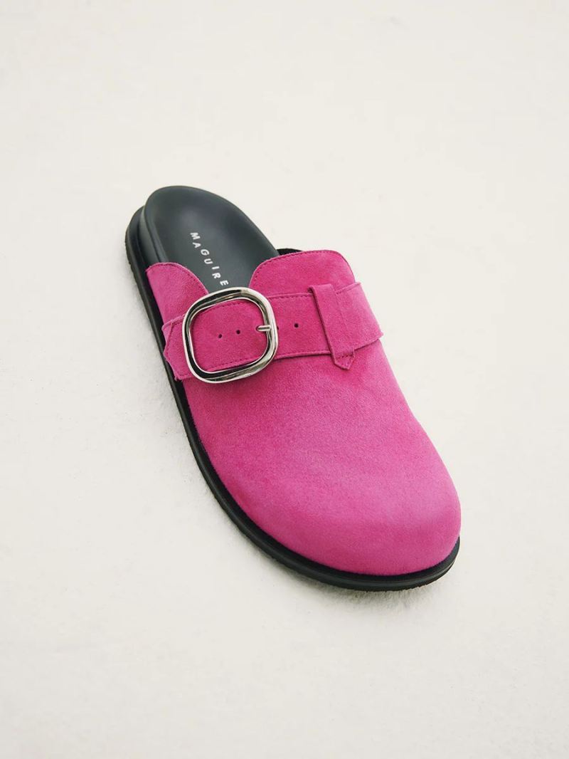 Maguire | Women's Gaia Pink Clog Buckle Clog