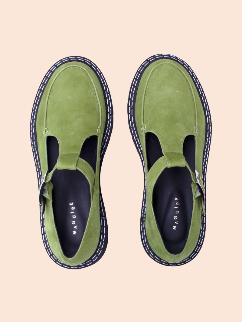 Maguire | Women's Neiva Matcha Mary Jane Flat - Click Image to Close