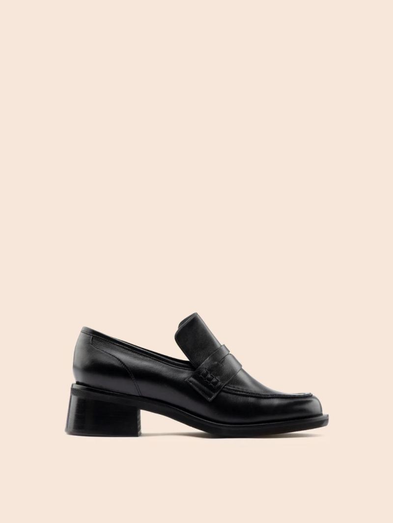 Maguire | Women's Marlia Black Loafer Heeled Loafer