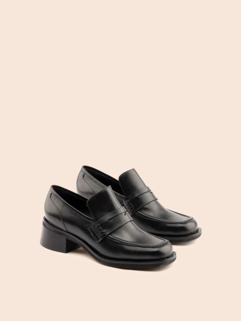 Maguire | Women's Marlia Black Loafer Heeled Loafer