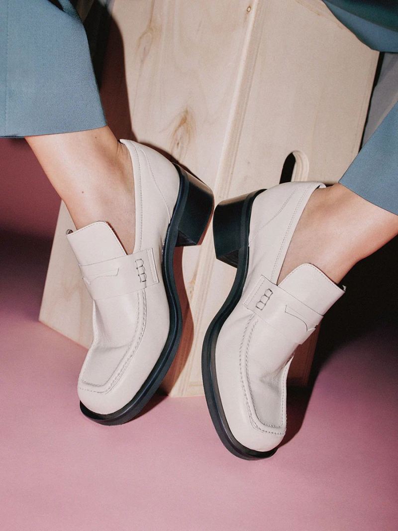 Maguire | Women's Marlia Cream Loafer Heeled Loafer