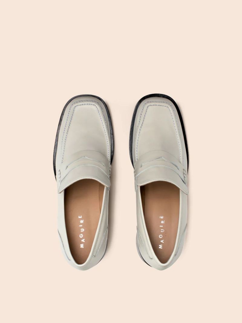 Maguire | Women's Marlia Cream Loafer Heeled Loafer