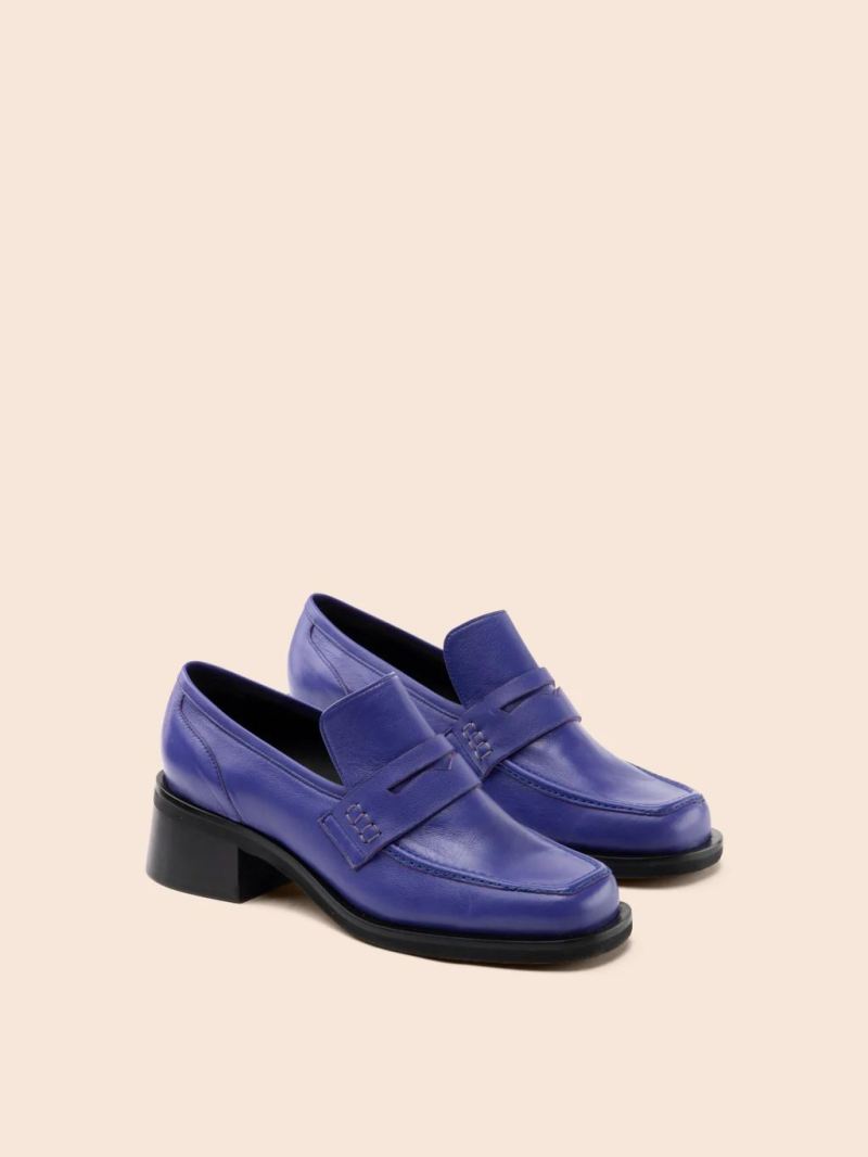 Maguire | Women's Marlia Purple Loafer Heeled Loafer - Click Image to Close