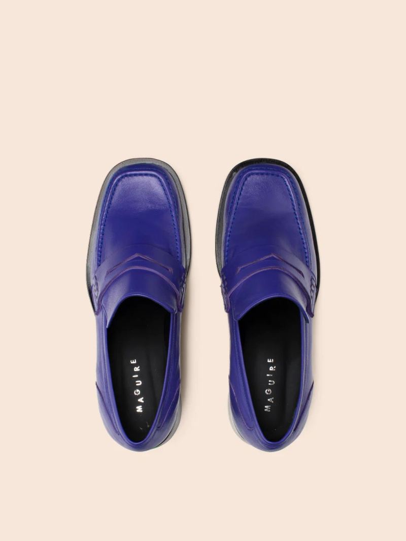 Maguire | Women's Marlia Purple Loafer Heeled Loafer - Click Image to Close