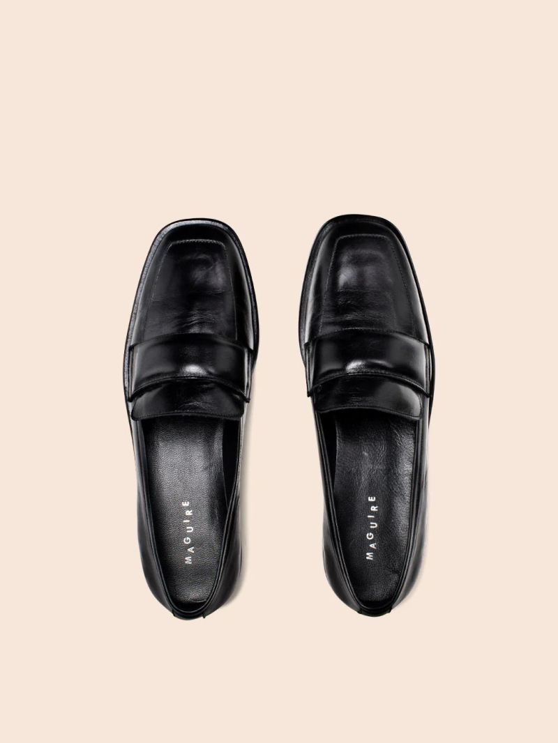 Maguire | Women's Sada Black Loafer Low Loafer