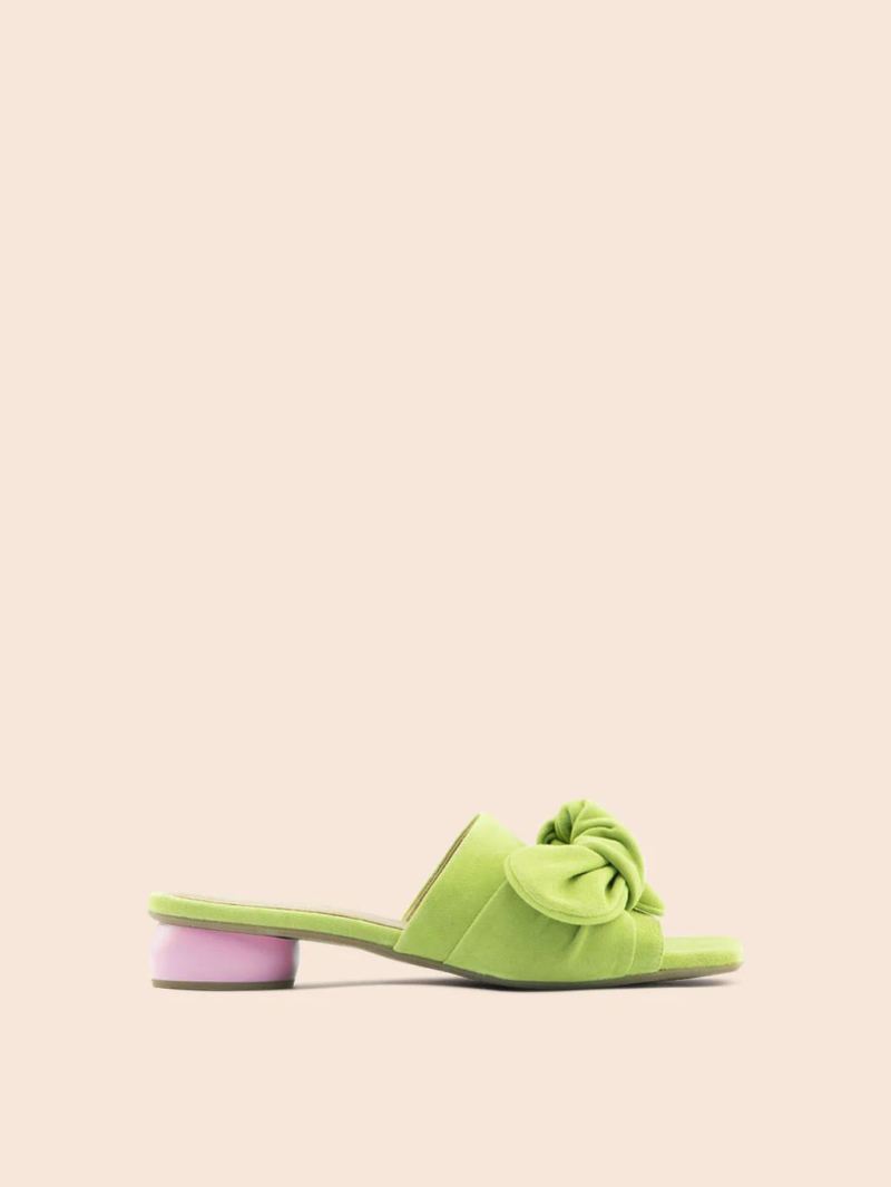 Maguire | Women's Modena Pistachio Sandal Heeled Mule