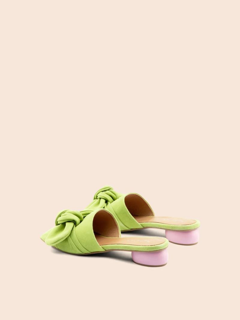 Maguire | Women's Modena Pistachio Sandal Heeled Mule