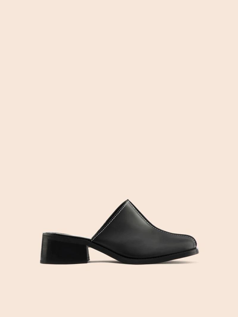 Maguire | Women's Safara Black Mule Heeled Mule - Click Image to Close