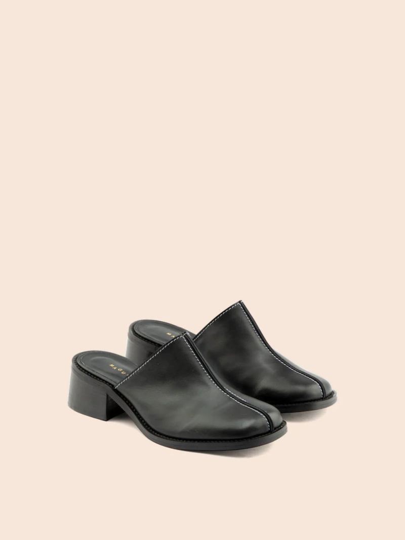 Maguire | Women's Safara Black Mule Heeled Mule