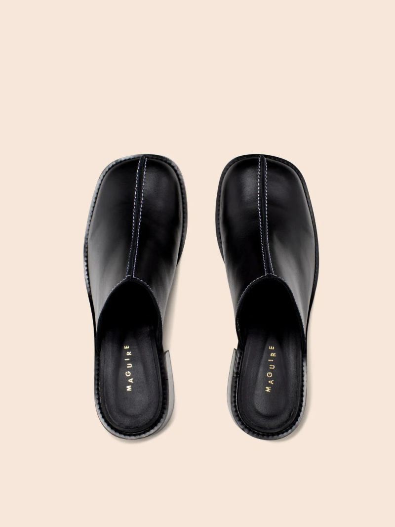 Maguire | Women's Safara Black Mule Heeled Mule