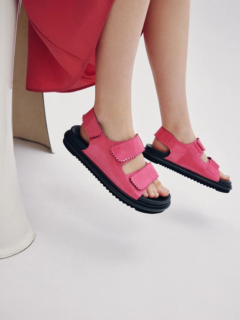 Maguire | Women's Tavira Pink Sandal Velcro straps sandals